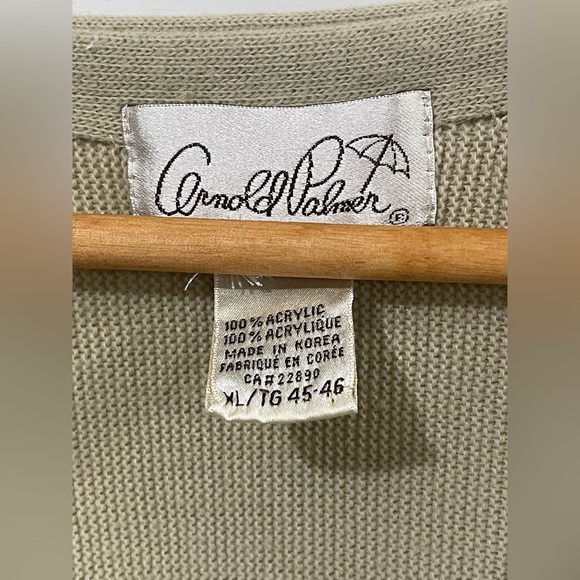 Men's Beige Cardigan Sweater - Picture 7 of 10